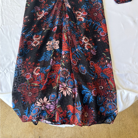 Veronica Beard Floral Long Sleeve Black Raylee Dress Women’s Size 10 New - Picture 9 of 11